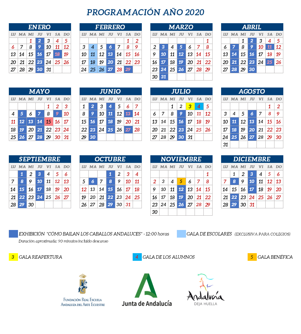 CALENDARIO ESPECTACULOS - ESP-01-10-20